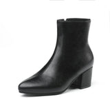 New Stylish Women's Ankle Boots With Zippers