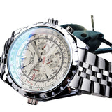 Casual Hollow Multi-function Large Dial Mechanical Watch