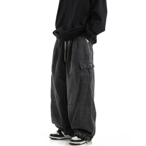 Men's Vintage Washed Denim Jeans