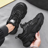 Lightweight And Breathable Men's Thick-soled Height-increasing Sneakers