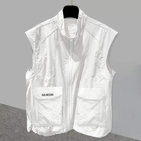 Men's 3D Pocket Outerwear Casual Sleeveless Vest