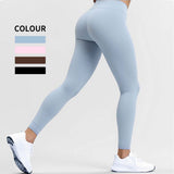 Skin-friendly High-waisted Tummy-control Fitness Leggings