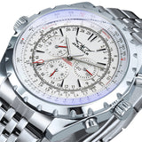 Casual Hollow Multi-function Large Dial Mechanical Watch