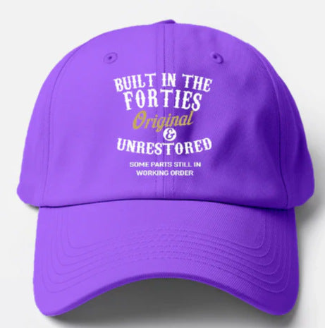 Men's Washed Cotton Cap, Vintage Baseball Cap, Soft-Brimmed Sun Hat