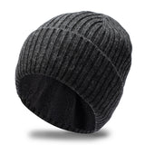 Fleece-lined Thickened Warm Winter Men's Knitted Hat
