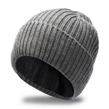 Fleece-lined Thickened Warm Winter Men's Knitted Hat