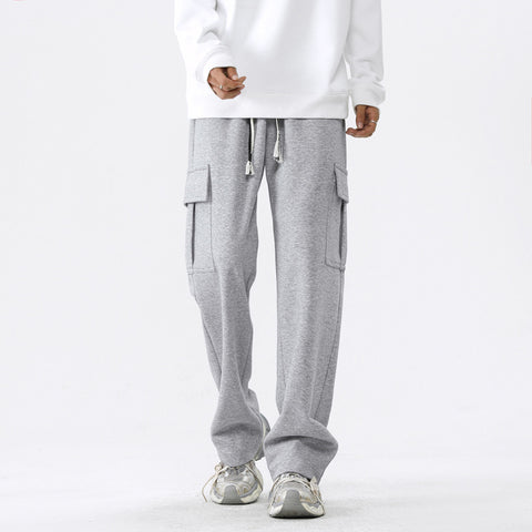 High-street Casual Workwear Sweatpants For Menautumn And Winter, Versatile For Sports