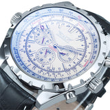 Casual Hollow Multi-function Large Dial Mechanical Watch